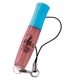 Gloss Chaveiro Elas - Rosa Chic com Glitter